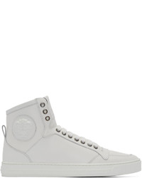 weiße hohe Sneakers von Versace