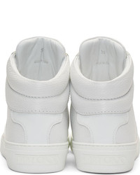 weiße hohe Sneakers von Jimmy Choo