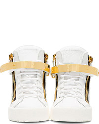 weiße hohe Sneakers von Giuseppe Zanotti