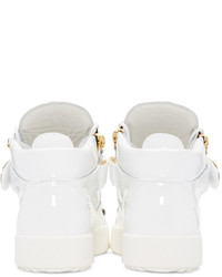 weiße hohe Sneakers von Giuseppe Zanotti