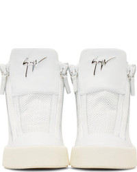 weiße hohe Sneakers von Giuseppe Zanotti