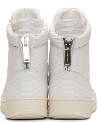 weiße hohe Sneakers von DSQUARED2