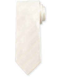 weiße horizontal gestreifte Krawatte