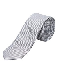 weiße horizontal gestreifte Krawatte von Selected Homme