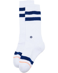 weiße horizontal gestreifte Socken von Stance