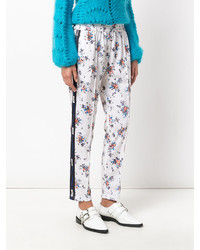 weiße Hose mit Blumenmuster von MSGM