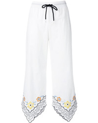 weiße Hose mit Blumenmuster von See by Chloe