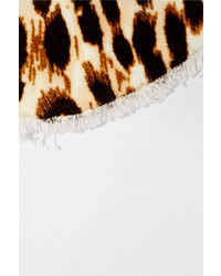 weiße Jacke mit Leopardenmuster von Maison Margiela