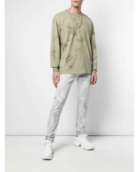 weiße Mit Batikmuster Jeans von John Elliott