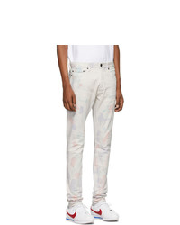 weiße Mit Batikmuster Jeans von John Elliott