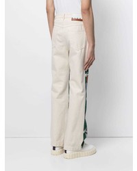 weiße Jeans mit Blumenmuster von Marni