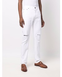 weiße Jeans mit Destroyed-Effekten von Etro