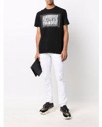 weiße Jeans mit Destroyed-Effekten von Just Cavalli