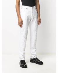 weiße Jeans mit Destroyed-Effekten von Just Cavalli