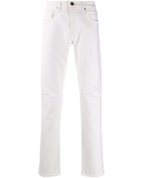 weiße Jeans mit Destroyed-Effekten von J Brand