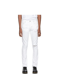 weiße Jeans mit Destroyed-Effekten von Ksubi