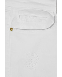 weiße Jeans mit Destroyed-Effekten von Frame Denim