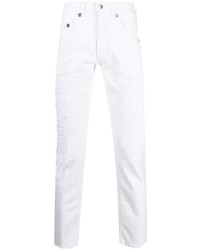 weiße Jeans mit Destroyed-Effekten von Neil Barrett