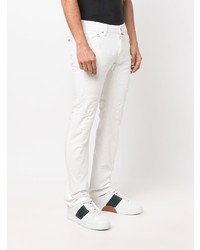 weiße Jeans mit Destroyed-Effekten von Jacob Cohen