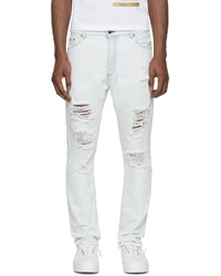 weiße Jeans mit Destroyed-Effekten von Palm Angels