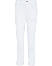 weiße Jeans mit Destroyed-Effekten von Rag and Bone