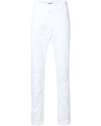 weiße Jeans mit Flicken