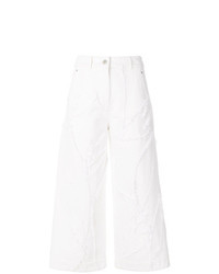 weiße Jeans mit Flicken