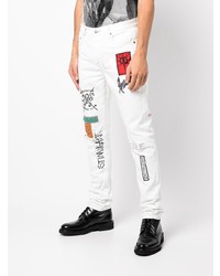 weiße Jeans mit Flicken von Ksubi