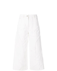 weiße Jeans mit Flicken von Christian Wijnants