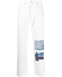 weiße Jeans mit Flicken von Levi's