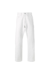 weiße Jeans von Raf Simons