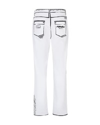 weiße Jeans von Fendi