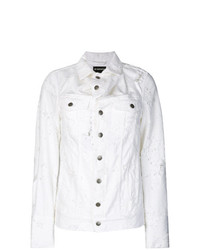 weiße Jeansjacke von Ann Demeulemeester