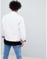 weiße Jeansjacke von Asos