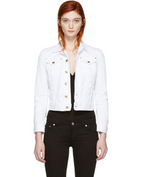 weiße Jeansjacke von Dsquared2