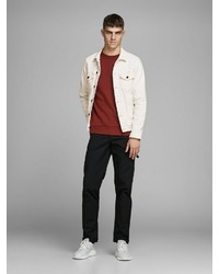 weiße Jeansjacke von Jack & Jones