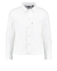weiße Jeansjacke