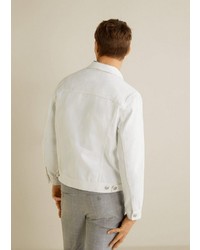 weiße Jeansjacke von Mango Man