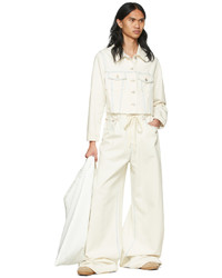 weiße Jeansjacke von MM6 MAISON MARGIELA