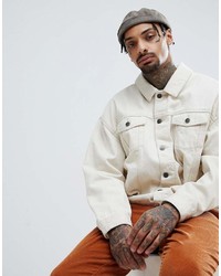 weiße Jeansjacke von Asos