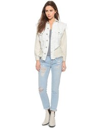 weiße Jeansjacke von R 13