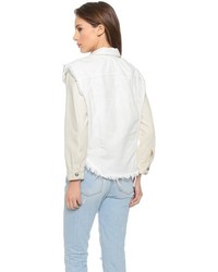 weiße Jeansjacke von R 13