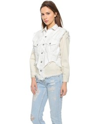 weiße Jeansjacke von R 13