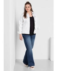 weiße Jeansjacke von Sheego