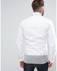 weiße Jeansjacke von Wrangler