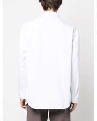 weiße Shirtjacke aus Jeans von Raf Simons