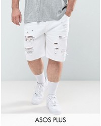 weiße Jeansshorts von Asos