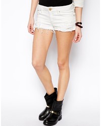 weiße Jeansshorts von Asos