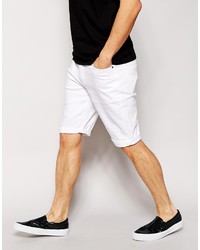 weiße Jeansshorts von Asos