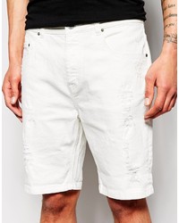 weiße Jeansshorts von Asos